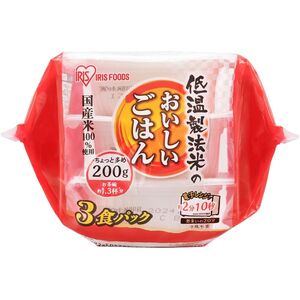 アイリスオーヤマ 低温製法米のおいしいごはん 国産米100% 200g×3パック×8【24食】