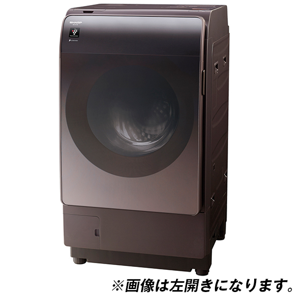 SHARP シャープ ドラム洗濯乾燥機 ES-U111-TL 左開き - 生活家電