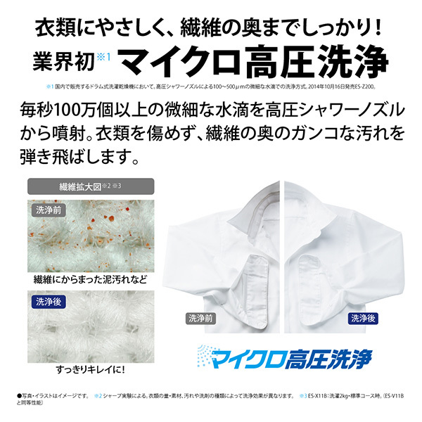 SHARP ES-V11B-NL アッシュゴールド [ドラム式洗濯乾燥機(洗濯11.0kg