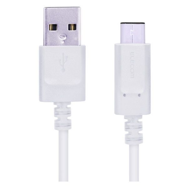 ELECOM MPA-AC20NWH X}[gtHpUSBP[u USB(A-C) Fؕi 2.0m zCg