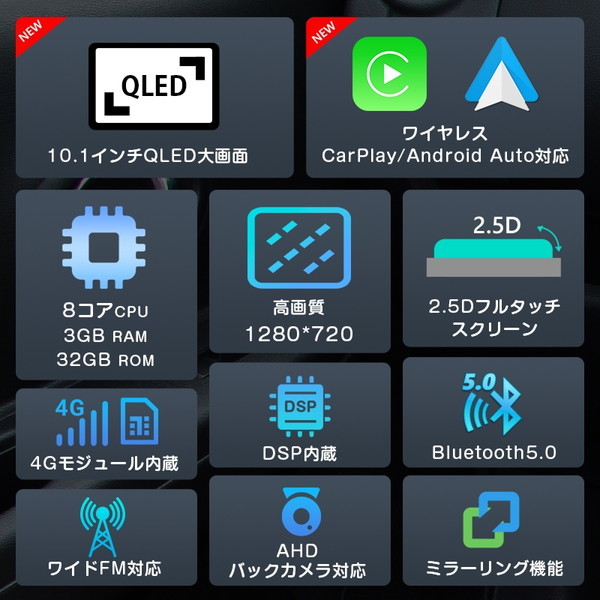 Eonon GA2193Q [カーナビ Android10 2022年最新版 アンドロイドCPU 10