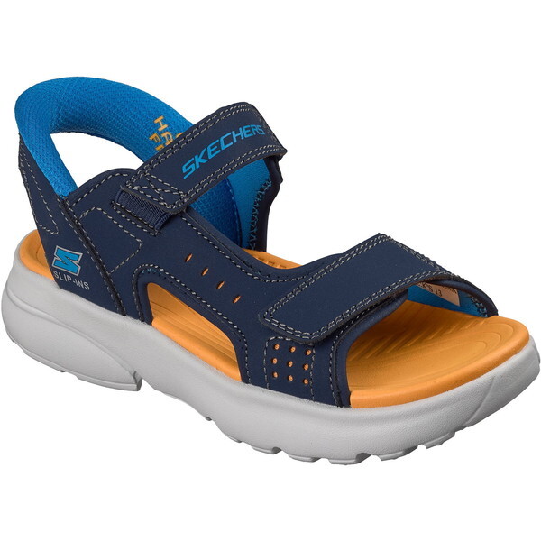 SKECHERS �X�P�b�`���[�Y 407014L NVOR RAZOR SPLASH - COASTAL QUEST �l�C�r�[�I�����W 22.0cm [�T���_�� �W���j�A]