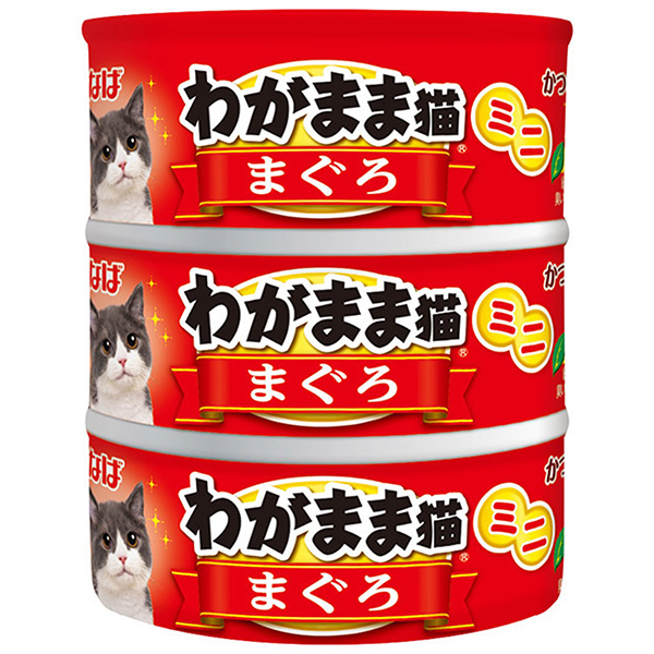 いなばペットフード わがまま猫 まぐろ 60g×3缶