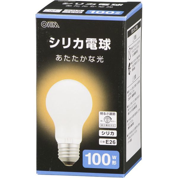 エルパ (ELPA) 長寿命シリカ2P 電球 照明 間接照明 E26 57W ホワイト 2