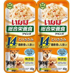 いなばペットフード Twins14歳ささみ鶏軟骨80gTW-06