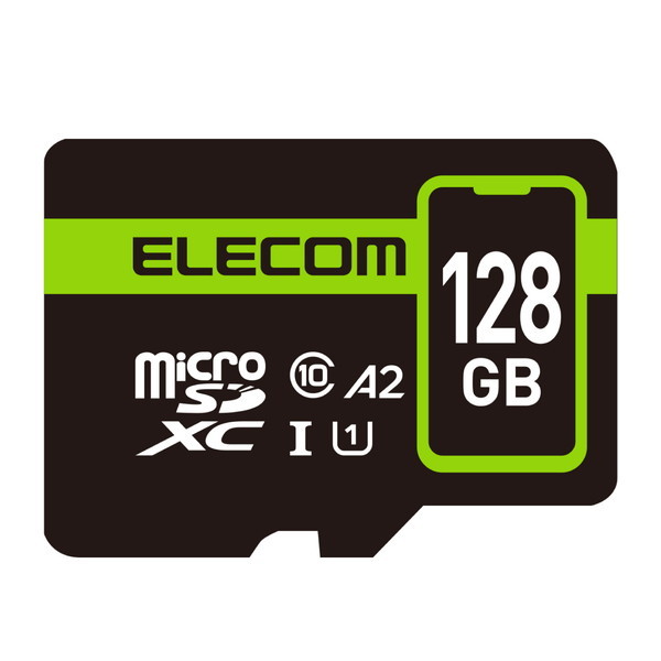 ELECOM MF-SP128GU11A2R microSDXC 128GB Class10 UHS-I 90MB/s [}CNSDJ[h]
