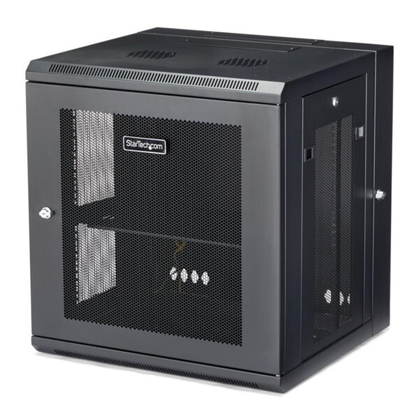 StarTech RK12WALHM [19�C���` �T�[�o�[���b�N (12U/4�|�X�g/�Ǌ|���^�C�v/��t���s5cm-41cm/���b�N�t�����b�N�L���r�l�b�g/�ʋC�X���b�g�E���b�V��/180�x�q���W)]