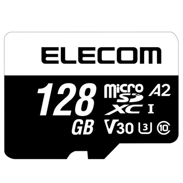 ELECOM MF-MS128GU13A2R [f[^microSDXC[J[h U3 V30 128GB]