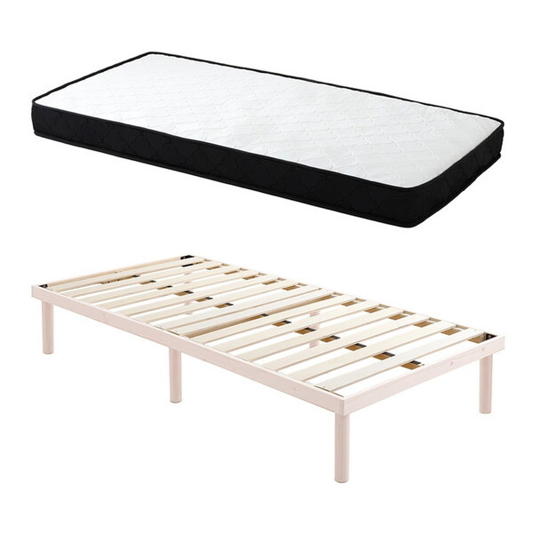 脚付きマットレス シングル すのこベッド　ベッドフレーム　一体型 HAGiHARA 脚付きマットレス マットレス すのこフレーム シングル 95