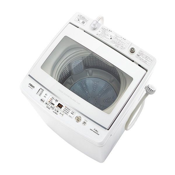 AQUA AQW-GV70J ホワイト [簡易乾燥機能付き洗濯乾燥機 (7.0kg