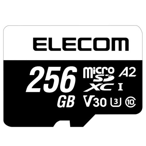 ELECOM MF-MS256GU13A2R [f[^microSDXC[J[h U3 V30 256GB]