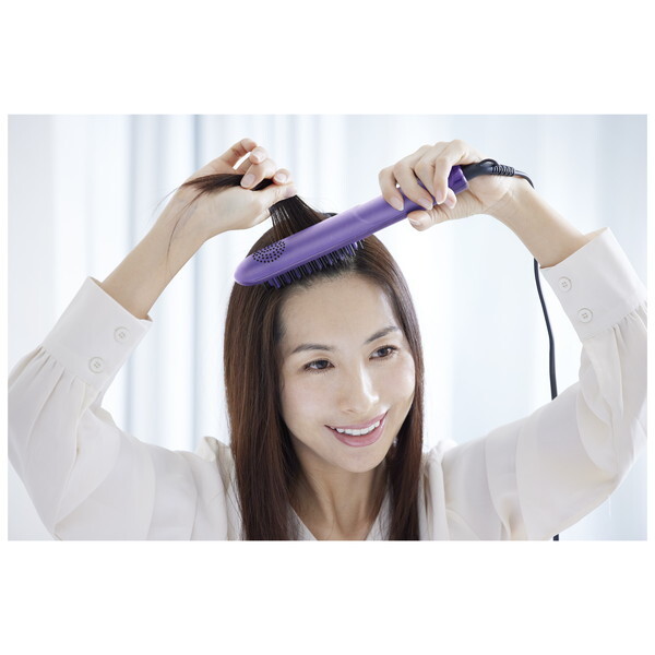 DAFNI nano ブラシ型ヘアアイロン 紫
