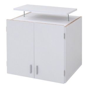 JKプラン NU-002-WHNA Re・conte Ladder Desk NU （CHEST） ホワイト ...