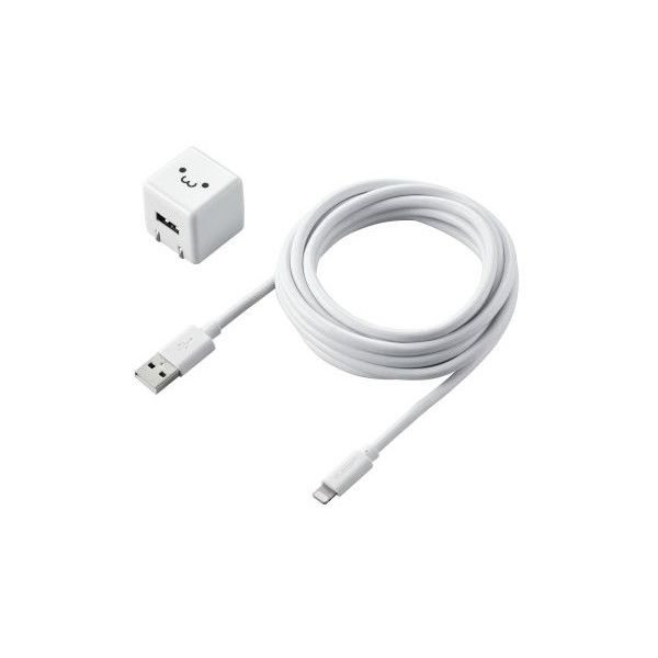 ELECOM MPA-ACL06WF iPhone[d iPad[d 2.5m Lightning AC P[u zCgtFCX RpNg ^