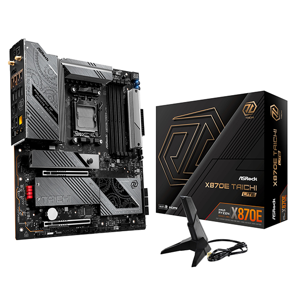 AMD Ryzen 7 9800X3D CPU + ASRock X870E Taichi Lite マザーボード +