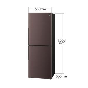 ★SHARPノンフロン冷蔵庫　SJ-PD28F-T 2020年製/280L/ブラウン SHARP SJ-PD28P-T アコールブラウン [冷蔵庫 (280L・右開き)] | 激安の