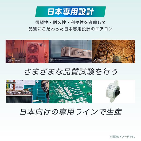 ハイセンス エアコン6畳用 標準工事込み - 家具