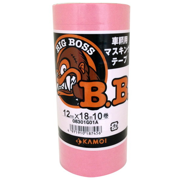 J BIG BOSS ԗhp}XLOe[v 10pbN 12mm×18m