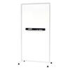 【法人限定】 Netforce WB-PT9018-W-WH ホワイトフレーム FLEX BOARD (フレックスボード) [ホワイトボード パーテーション 幅900×高さ1800mm]