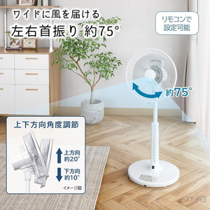 日立 HEF-DL300F うちわ風 [リビング扇風機 (DCモーター搭載/リモコン