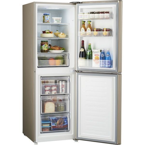 ハイアール JR-NF218B-N ゴールド [冷蔵庫(218L・右開き)] | 激安の