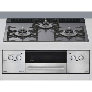 Rinnai RHS31W42J4RSTW-LP サテンシルバー Lisse（リッセ） [ビルトインガスコンロ （プロパンガス用・3口・左右強火力タイプ・幅60cm）]