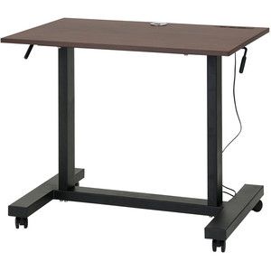 武田コーポレーション T9-GSDC90BR ガス圧昇降デスク コンセント・USB