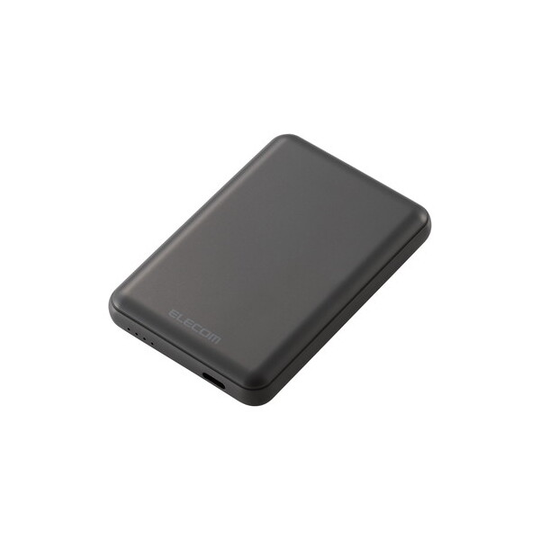 ELECOM DE-C48-5000DGY oCobe[ 5000mAh y ^ ^ 15W o(USB Type-C×1) C-CP[ut [d _[NO[