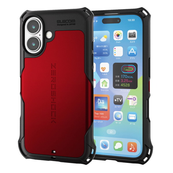 ELECOM PM-A24AZERORD bh [iPhone16 ZEROSHOCK P[X]