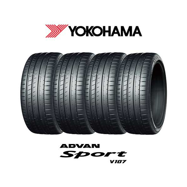 YOKOHAMA 4本セット YOKOHAMA ヨコハマ ADVAN SPORT アドバン スポーツ V107 295/30R20 101(Y) XL  タイヤ単品