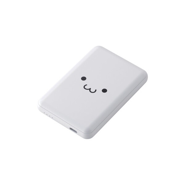 ELECOM DE-C48-5000WF oCobe[ 5000mAh y ^ ^ 15W o(USB Type-C×1) C-CP[ut [d 낿(zCg×ubN)