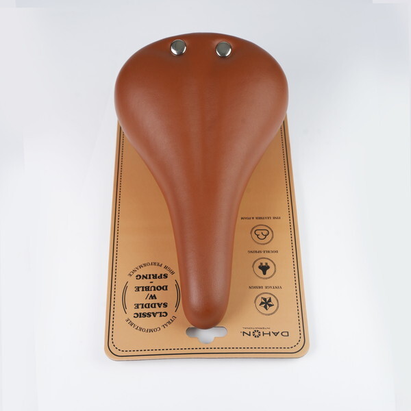 DAHON INTERNATIONAL Classic Saddle Doubule Spring、Brown ダーク