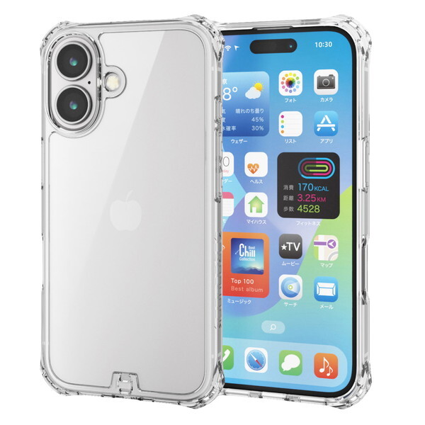 ELECOM PM-A24AZEROT2CR [iPhone16 ZEROSHOCK P[X]