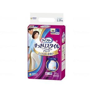 ユニチャーム ライフリー すっきりスタイルパンツ ブルー L 18枚