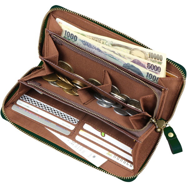 豊岡工房 牛革が分けられる長財布 イエロー 377418 小田清 小田清 豊岡工房 牛革コインが分けられる長財布 イエロー 377418