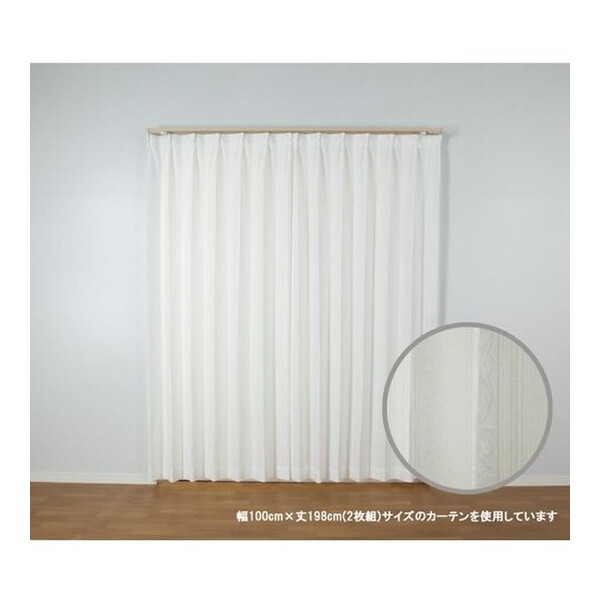 ���j�x�[�� ���[�X�J�[�e�� �A���O�����[�X 100×103cm 2���� �z���C�g