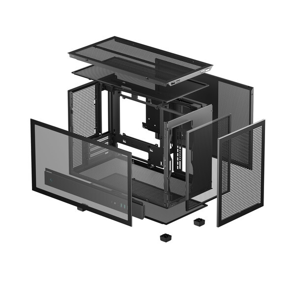 DEEPCOOL R-CH260-BKNGM0-G-1 ブラック [ミニタワー型 PCケース