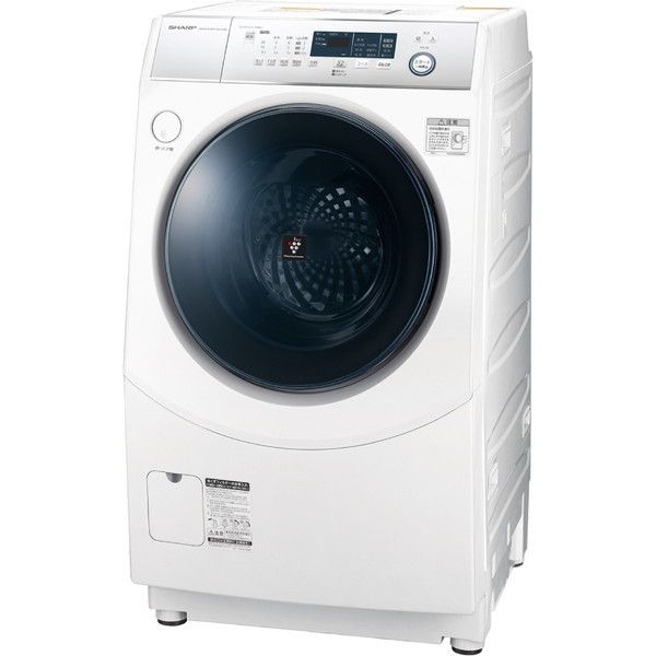 SHARP ES-H10D-WR ホワイト系 [ななめ型ドラム式洗濯乾燥機(10.0kg) 右