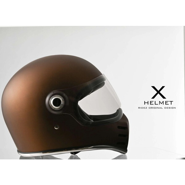 RIDEZ RIDEZ X HELMET MATT BROWN/SOLID EDITION M マットブラック