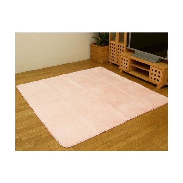 フィラメント素材 ホットカーペットカバー 185×185cm ラグ 正方形 185×185cm 洗える 厚7mm 滑り止め ラグ ホットカーペットカバー ホット