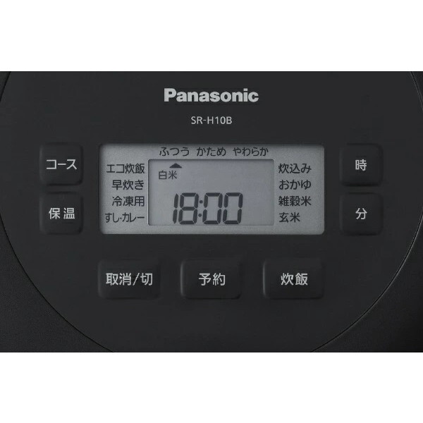 PANASONIC SR-H10B-K ブラック [IH炊飯器 (5.5合炊き)] | 激安の新品