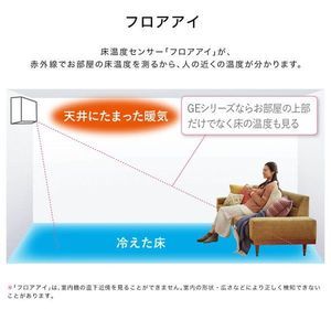 MITSUBISHI MSZ-GE2522-W ピュアホワイト 霧ヶ峰 GEシリーズ [エアコン 