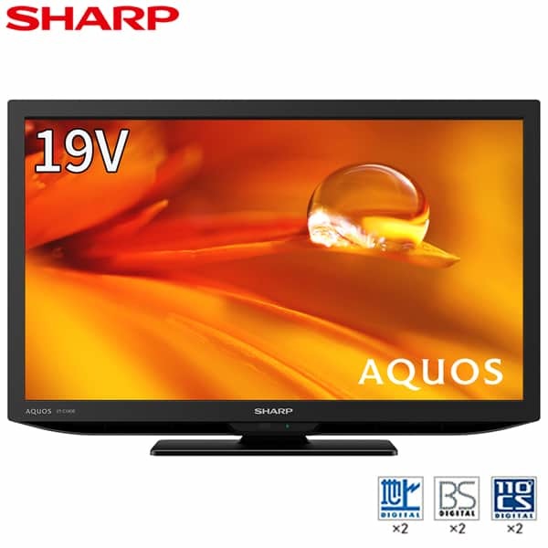 SHARP 2T-C19DE-B ブラック系 AQUOS [19V型 地上・BS・110度