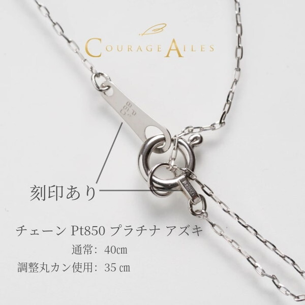 Courage Ailes PDA-2270TO [ネックレス (10月誕生石 ピンクトルマリン 