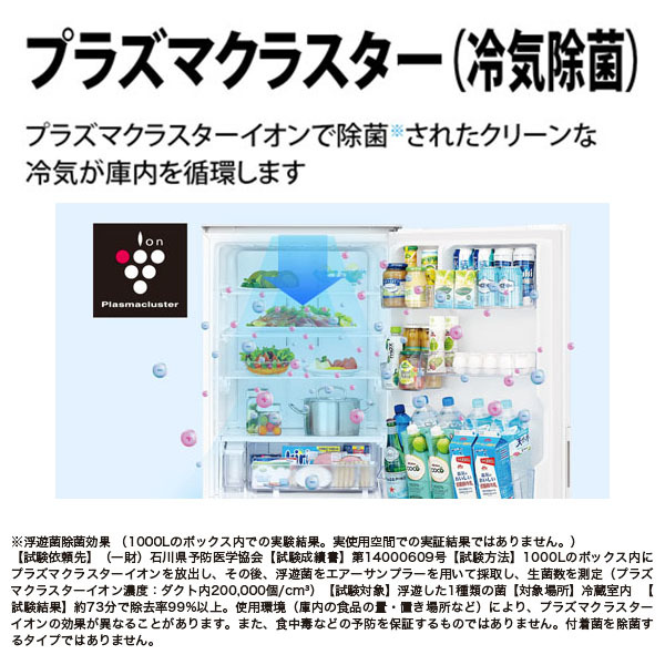 SHARP SJ-X417J-W マットオフホワイト [冷蔵庫 (412L・どっちも