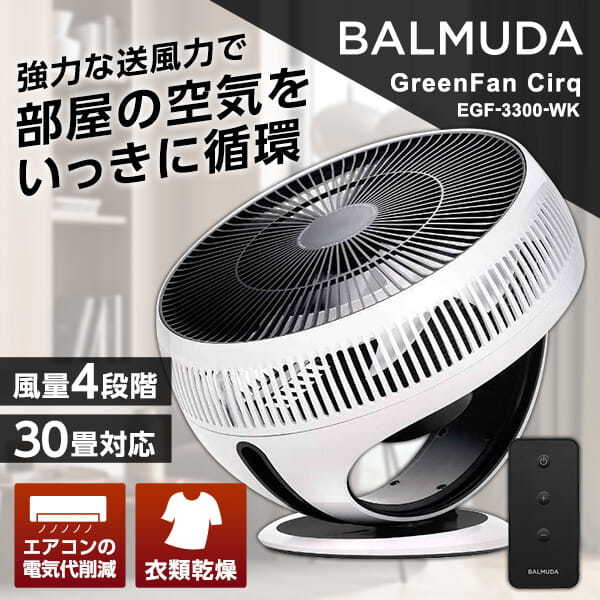 タイプサーキュレーター【未使用品】BALMUDA EGF-3300 バルミューダ グリーンファン