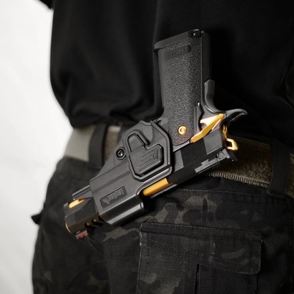 LayLax CQCホルスター右用 Hi-CAPA用ブラック BATTLE STYLE
