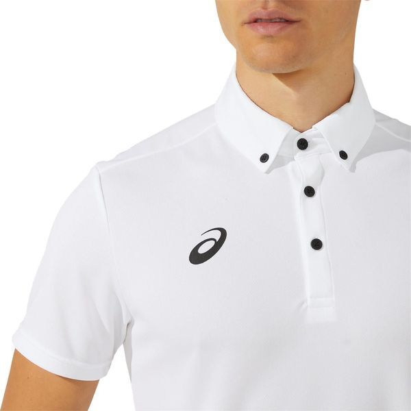 アシックス スポーツウエア ドライ半袖ポロシャツ Bホワイト 2XL