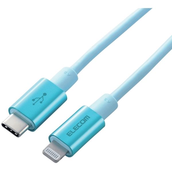 ELECOM MPA-CLPS10BU u[ [USB-C to LightningP[u (ϋvdl)]