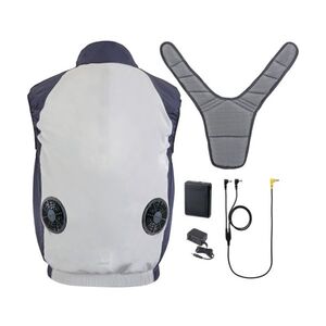 福徳産業 #7300 黒 RSCAHハイブリッドクールベスト バッテリー付